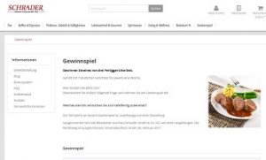 Schrader Gewinnspiel