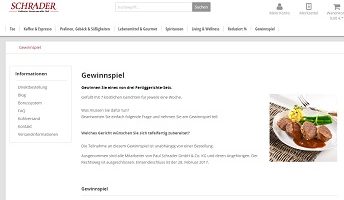 Schrader Gewinnspiel