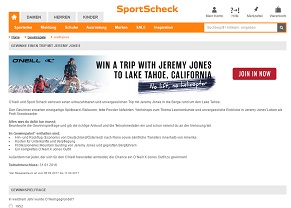 SportScheck Gewinnspiel