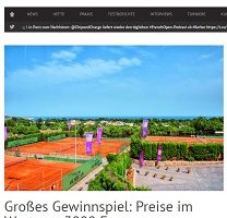 Tennis Gewinnspiel