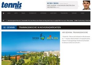 Tennis Gewinnspiel