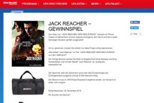 UFA Palast Gewinnspiel