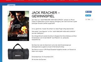UFA Palast Gewinnspiel