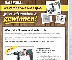 Westfalia Gewinnspiel