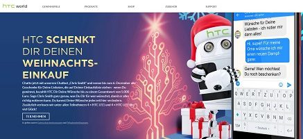 htc Chatbot Gewinnspiel