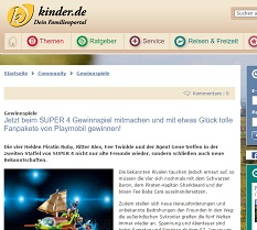 kinder.de Gewinnspiel
