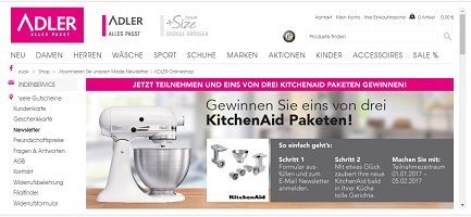 Adler Gewinnspiel