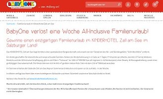 BabyOne Gewinnspiel