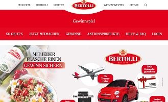 bertolliolivenoel.de/gewinnspiel, Bertolli Kassenbon Gewinnspiel, Bertolli Gewinnspiel