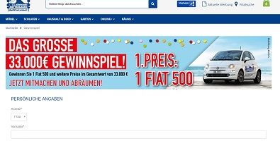 Dänisches Bettenlager Gewinnspiel