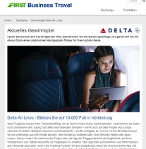 First Buiness Travel Gewinnspiel