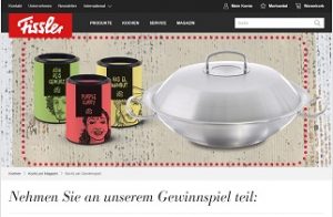 Fissler Wok Gewinnspiel, Fissler Gewinnspiel