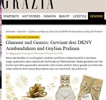 Grazia Gewinnspiel