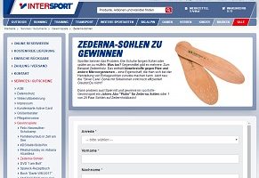 Intersport Gewinnspiel