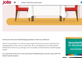 Jolie Gewinnspiel