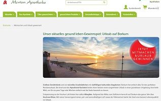 Borkum Urlaub Gewinnspiel, Merton Apotheke Gewinnspiel