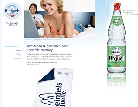 Rheinfels Quelle Gewinnspiel