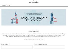 London Kurz-Reise Gewinnspiel, Seidensticker Gewinnspiel