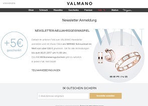 Valmano Gewinnspiel