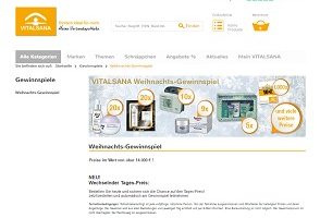 Vitalsana Gewinnspiel