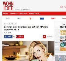 Wohnidee Gewinnspiel