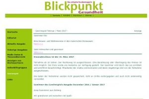 Blickpunkt Gesundheit Gewinnspiel