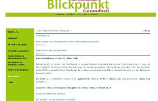 Blickpunkt Gesundheit Gewinnspiel