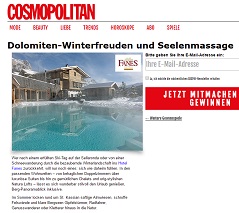 Cosmopolitan Gewinnspiel