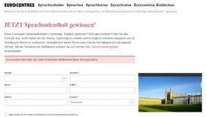 Eurocentres Gewinnspiel