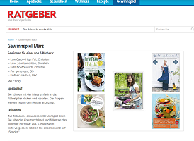 Ratgeber Gesund Gewinnspiel