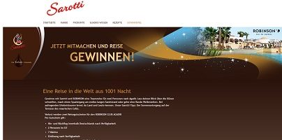 Sarotti Gewinnspiel