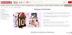 Weltbild Gewinnspiel