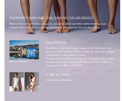 Calida Gewinnspiel