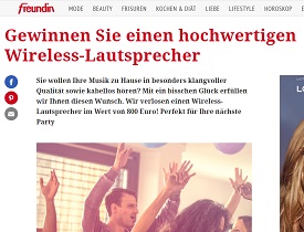 Freundin Gewinnspiel