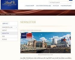 Lindt Gewinnspiel