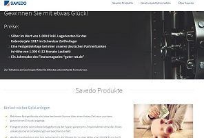 Savedo Gewinnspiel