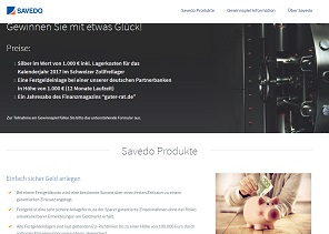 Savedo Gewinnspiel