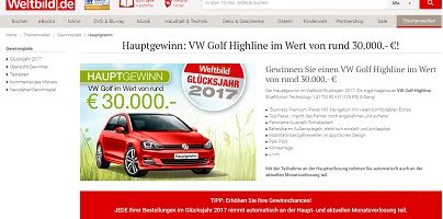 Weltbild Gewinnspiel
