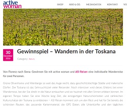 active woman Gewinnspiel