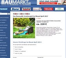 Baumarkt Gewinnspiel