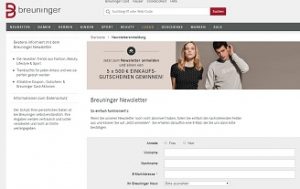 Breuninger Gewinnspiel