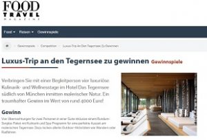 Food and Travel Gewinnspiel