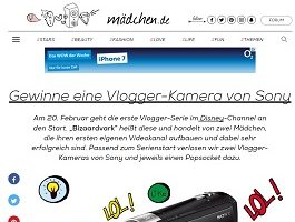 Mädchen Gewinnspiel