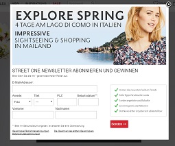 Street One Gewinnspiel