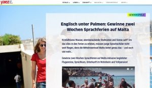 Malta Sprachreise Gewinnspiel, Yaez Gewinnspiel