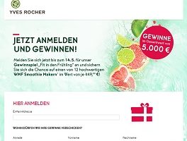 WMF Smoothie Maker Gewinnspiel, Yves Rocher Gewinnspiel