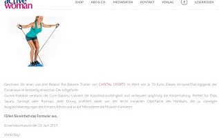 active woman Gewinnspiel