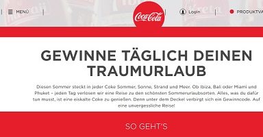 Coca Cola Gewinnspiel