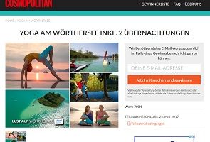 Cosmopolitan Gewinnspiel