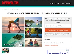 Cosmopolitan Gewinnspiel